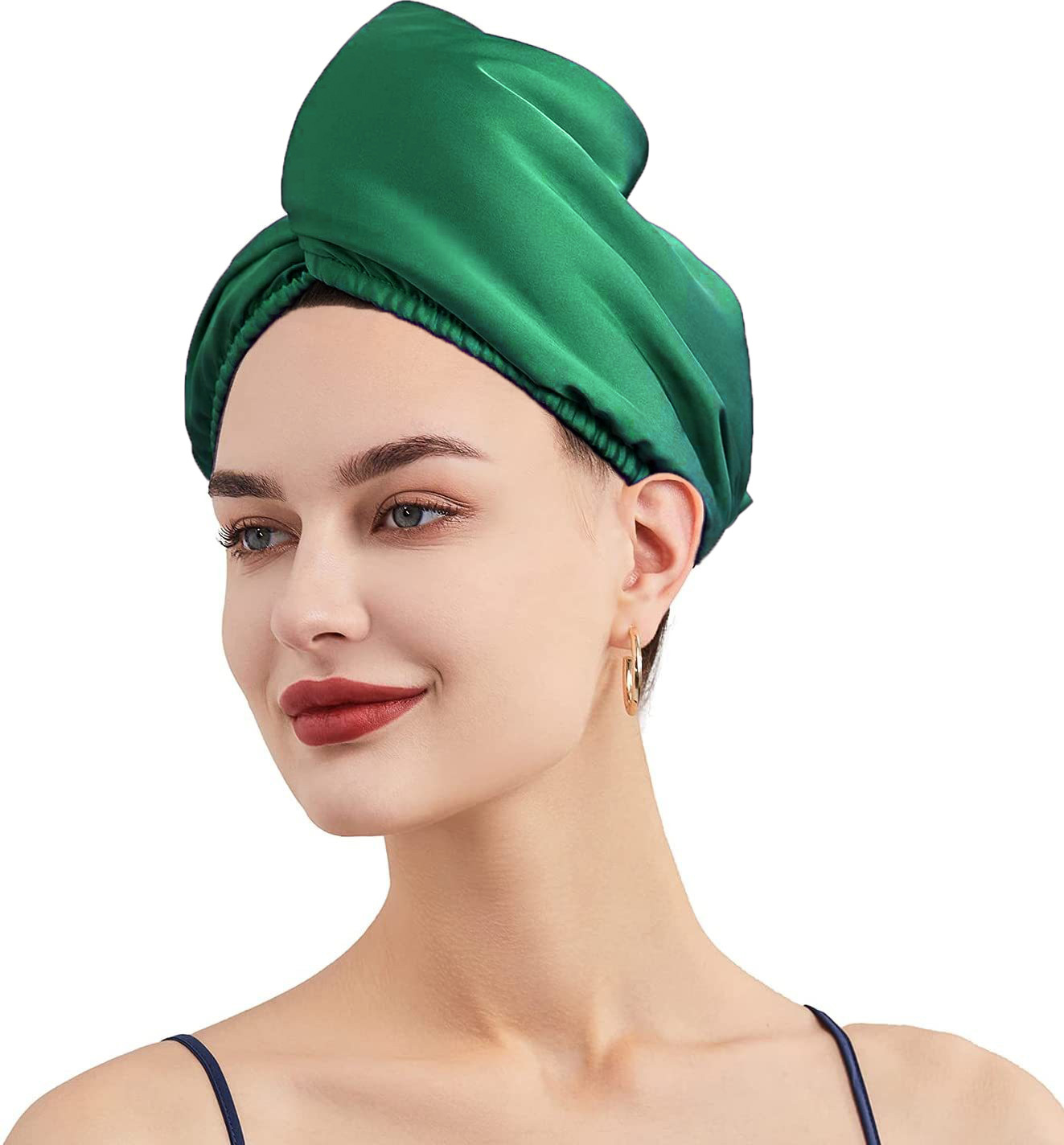Hair-drying cap Home Textiles & Decor Type Casual Solid Color Imitated Silk Hair-drying Cap