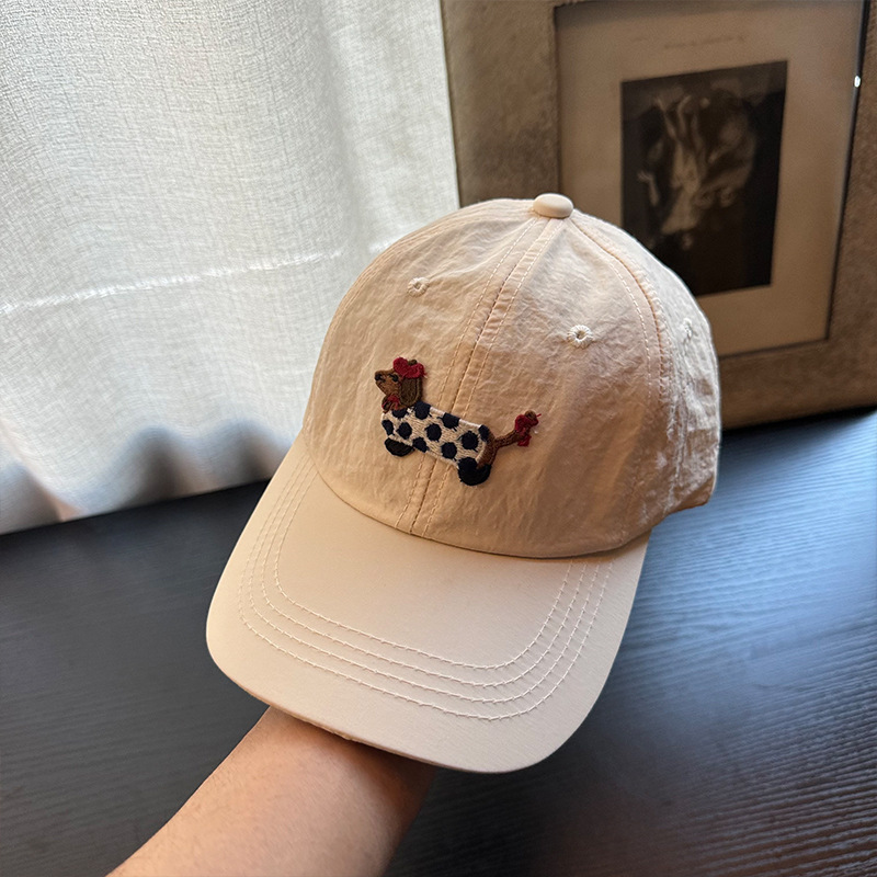 Sombrero de béisbol para niños, cachorro rosa, primavera y otoño 2025, nueva chica, lengua de pato, tesoro, rufián, hermosa calle frita, primavera de verano