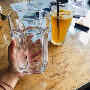 Internet Celebrity Ins Style Restaurant Super Large Capacity Glass 500ml Cup Beverage Cup Fruit Tea Cup Mojito Cup