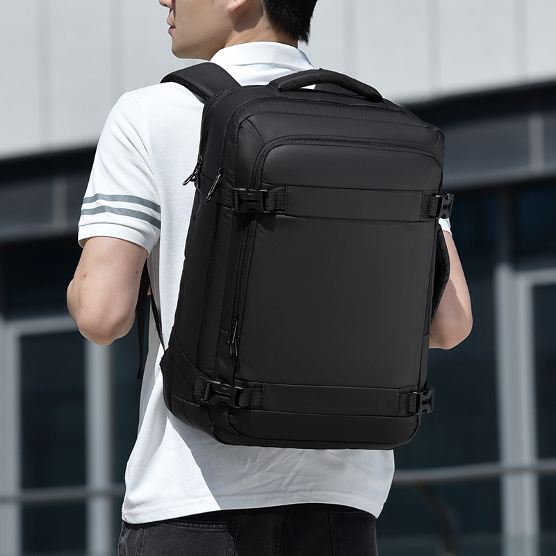 Mochila de cercanías simple transfronteriza 2025 nueva bolsa de computadora portátil de marca de moda simple bolsa de viaje de negocios multifuncional