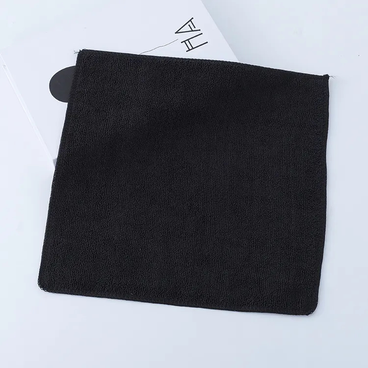 Mayorista tela de limpieza de urdimbre absorción de agua pulido tela de lavado de automóviles microfibra limpia toallas de cocina tamaño fijo color