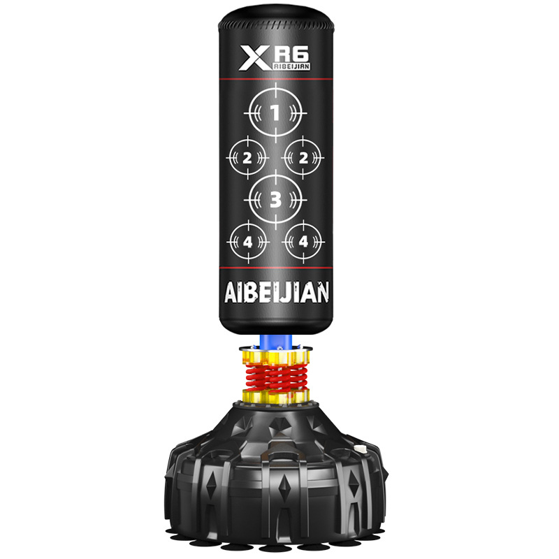 Columna de boxeo vertical personalizada de Wu Longgang, bolsa de arena de vaso doméstico, bolsa de arena de boxeo de Taekwondo Sanda