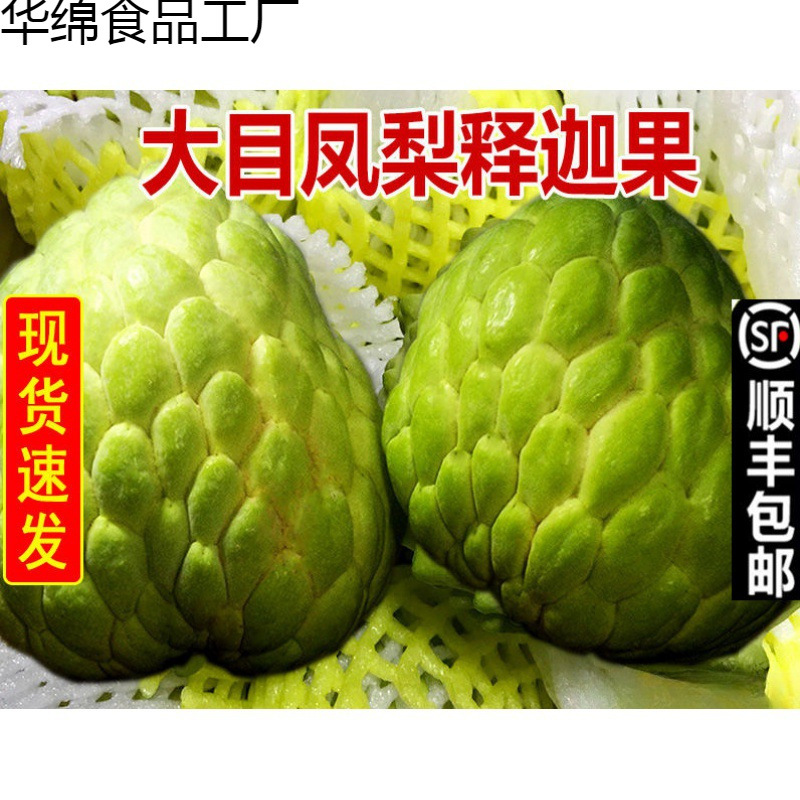 大目牛奶凤梨释迦果番荔枝新鲜当季水果大果佛头果1到5斤