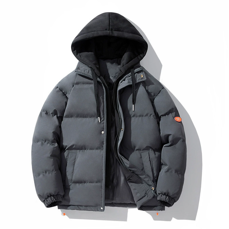 Demi-season down jacket with hood, warm set