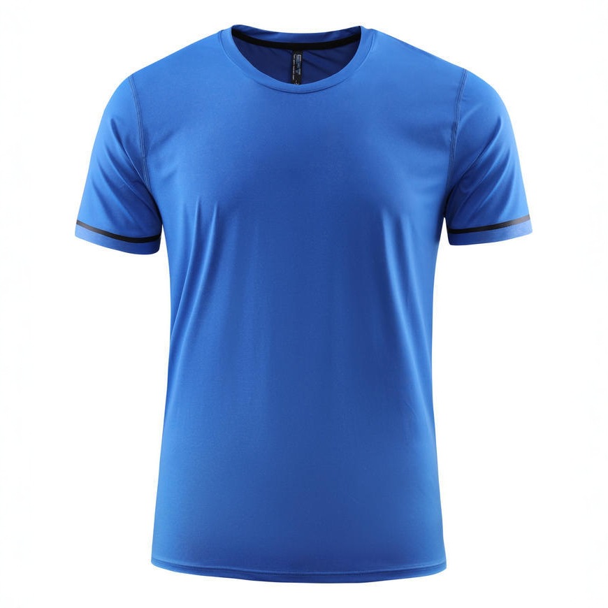 Camiseta de cuello redondo de secado rápido impresa logotipo de impresión de verano deportivo acondicionamiento físico ropa de trabajo bordada ropa de trabajo