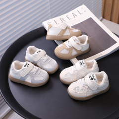 兒童運動網鞋2024夏新款寶寶鞋子嬰兒學步鞋男童網鞋透氣女童板鞋