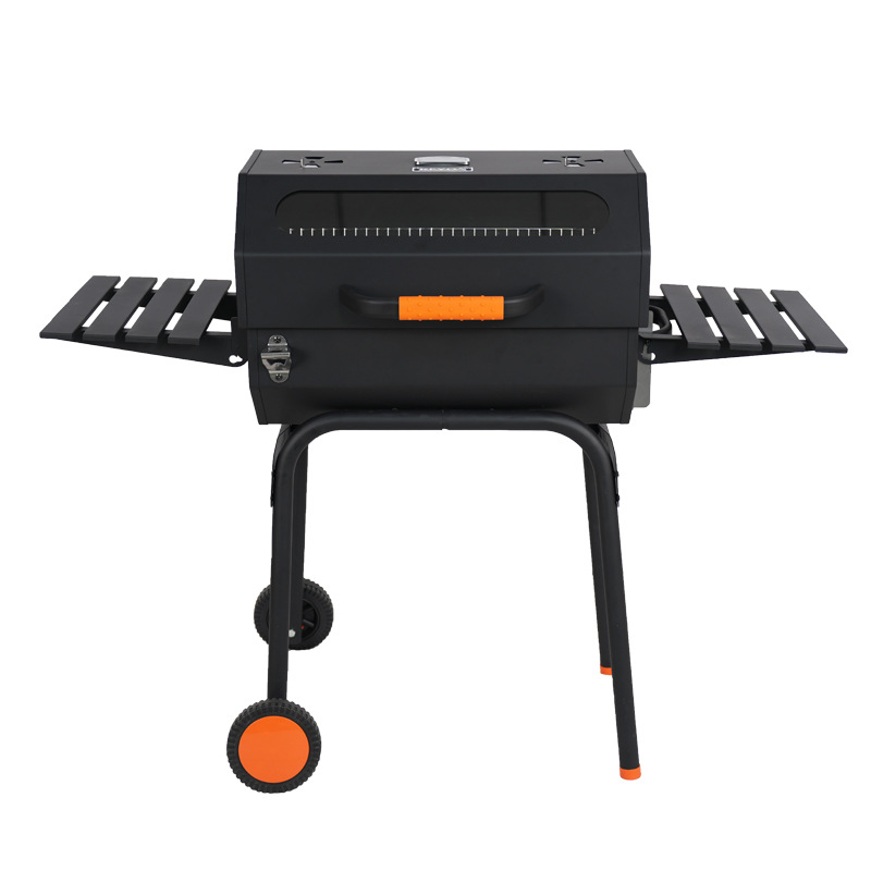 El lugar de la marca KEYO puede ver el vidrio al aire libre parrilla de barbacoa engrosada estilo industrial horno estofado americano grande