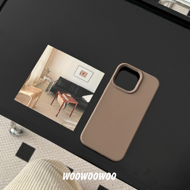 小衆高級感液体シリカゲル携帯ケースはリンゴ14 iphone15 promaxの新型13/12/11カップルのシンプルな純色15pro全包転倒防止保護ケースを適用している|undefined