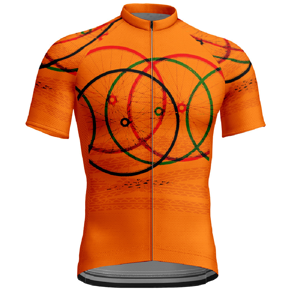 2024 Cross-Border New Product Cross-Border New Tour De France Cycling Jersey Short-Sleeved Digital Printing Quick-Drying Breathable Cycling Jersey