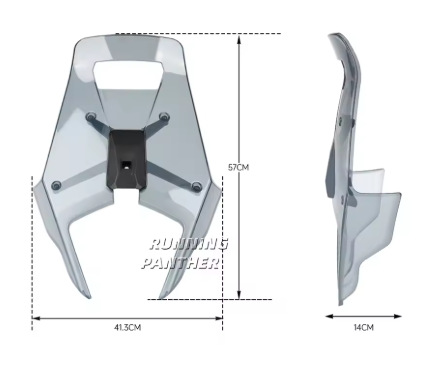 Cross-Border Applicable Ktm390/790/890Adv Modified Windshield Motorcycle Wind Deflector 19-24