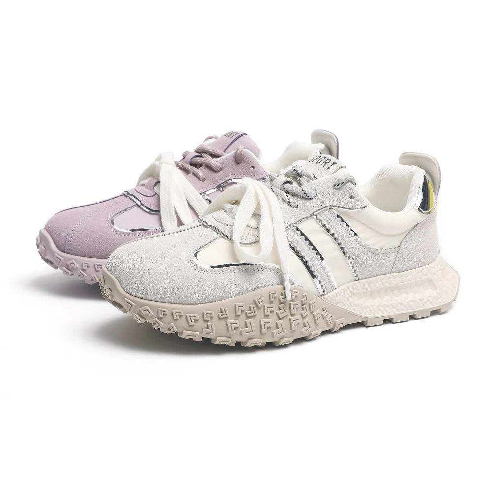 Обувь папы женская весна и лето 2025 новая кожаная дикая обувь