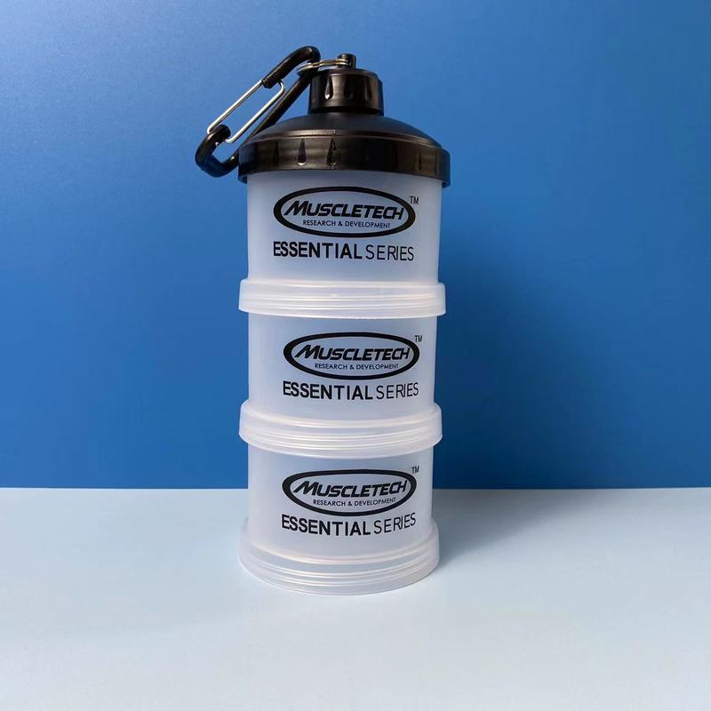 Optimon ブランドパウダーボックスマルチブランド多層パウダーボックス漏斗フックポータブルフィットネスサプリメント収納と包装|undefined