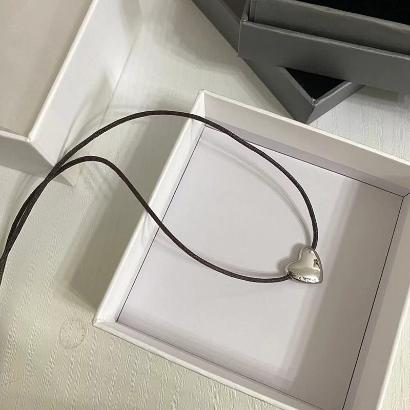 Women's Gender Plating Design Simple Style Heart Shape Copper Plating Necklace