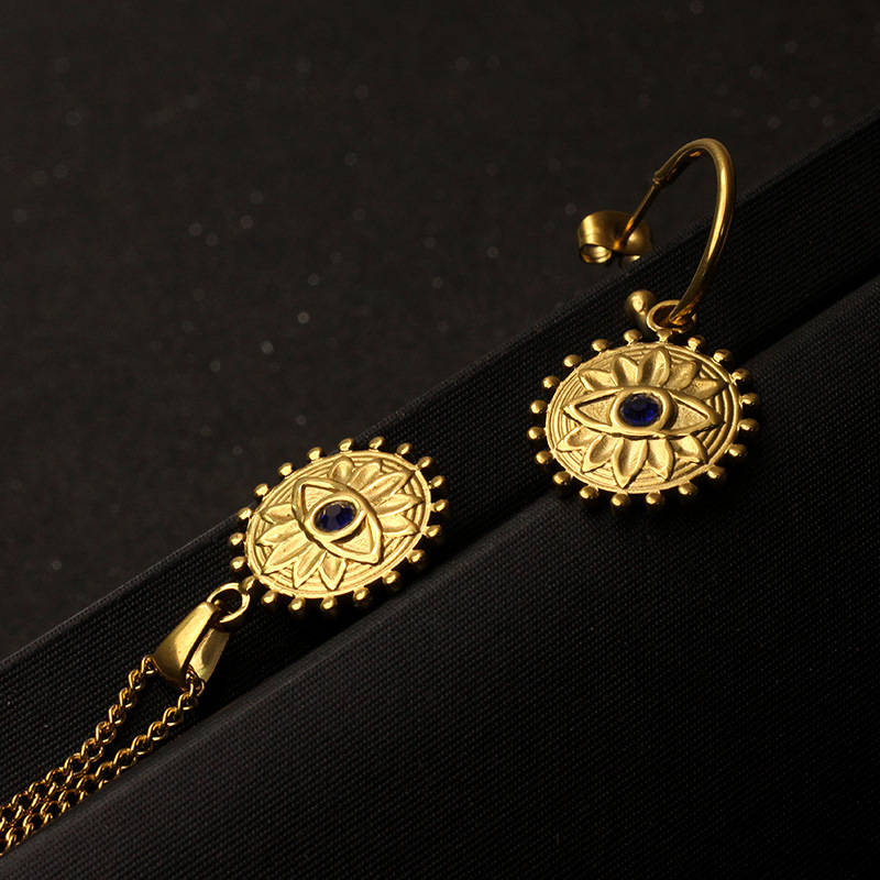 Unisex Gender Plating Design 1 Piece 304 Stainless Steel Devil's Eye Pendant