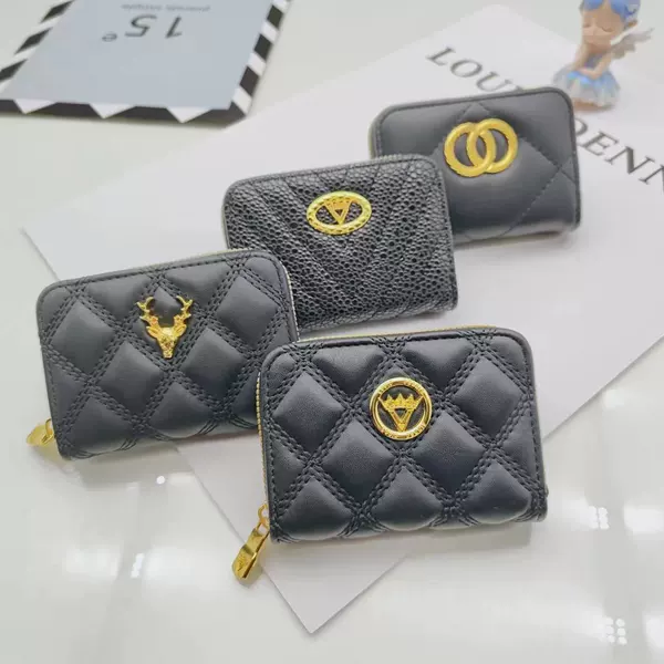 2023 New zipper card holder women's organ exquisite high-end multi-card business card holder Korean style short small coin purse