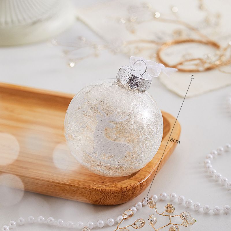 Colgante de Navidad decoración árbol de Navidad hecha a mano DIY decoración escena diseño pequeño regalo atmósfera colgante bola de Navidad