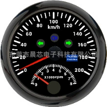 automobile instrument: Two-In-One Multifunctional Instrument - cx8189b-black-plate-and-black-cover-200kmh