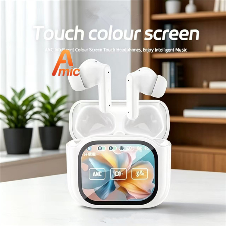 Jm19 Cross-Border Hot-Selling Touch Screen Led In-Ear Noise-Cancelling Wireless Bluetooth Earphones Ai Translation Wireless Earphones Jm19 Cross-Border Hot-Selling Touch Screen Led In-Ear Noise-Cancelling Wireless Bluetooth Earphones Ai Translation Wireless Earphones