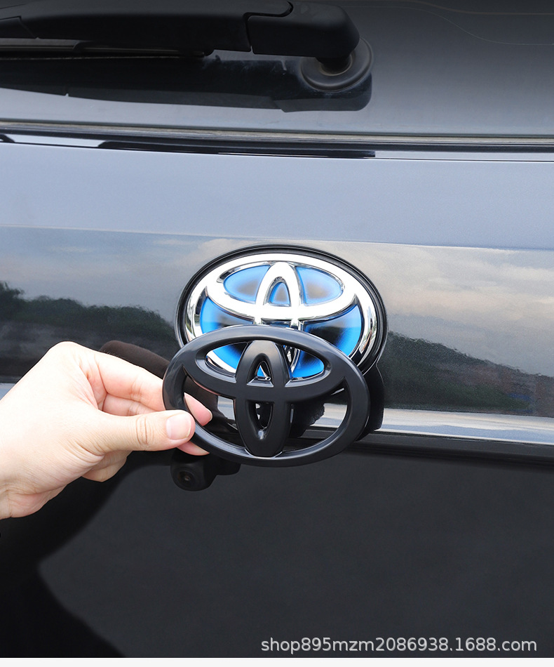 Suitable for New Highlander Black Car Logo, Bright Black Tail Logo, Wheel Logo, Crown Land Release Special Black Warrior Modification
