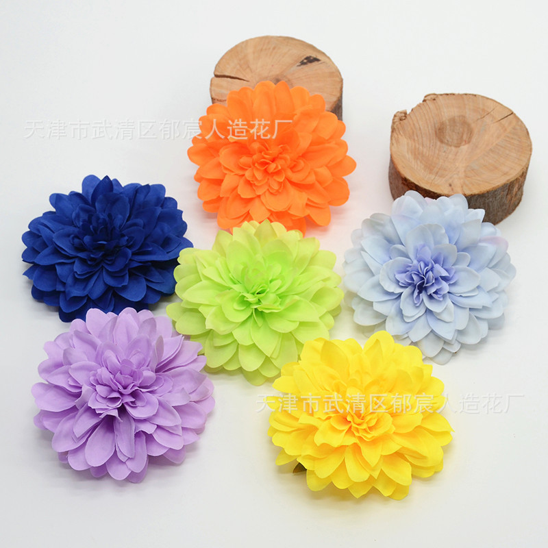 Pintura al óleo de flores de crisantemo simulación de flores de crisantemo de crisantemo DiDi sombrero sombrero de sol decoración flor caja de flores image 5