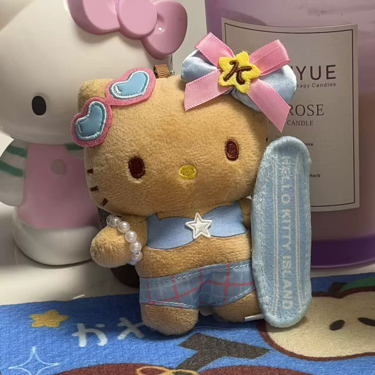Плюшевая подвеска-брелок для ключей (Hello Kitty) симпатичная кукла, мягкая мини-плюша 10+ вариантов дизайна, подарок 0.038 кг