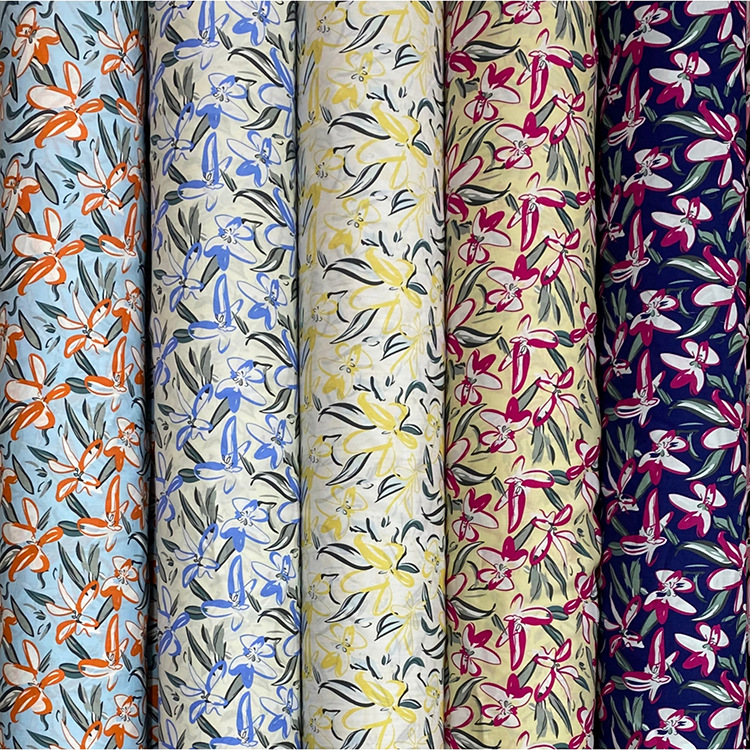 Fábrica directa hilo viscose rayon 100% camisa plana tela de rayon