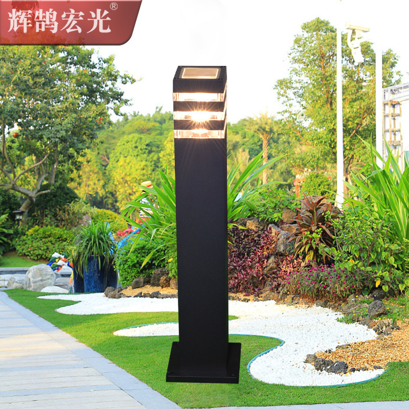 Lawn lamp ground plug outdoor waterproof lawn landscape floor garden lamp Garden street lamp square aluminum material 3-layer transparent Lawn lamp ground plug outdoor waterproof lawn landscape floor garden lamp Garden street lamp square aluminum material 3-layer transparent
