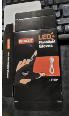 Guantes de TV luz al aire libre Dispositivo de reparación guantes de pesca luminosos con luz guantes deportivos reparación práctica iluminación mano