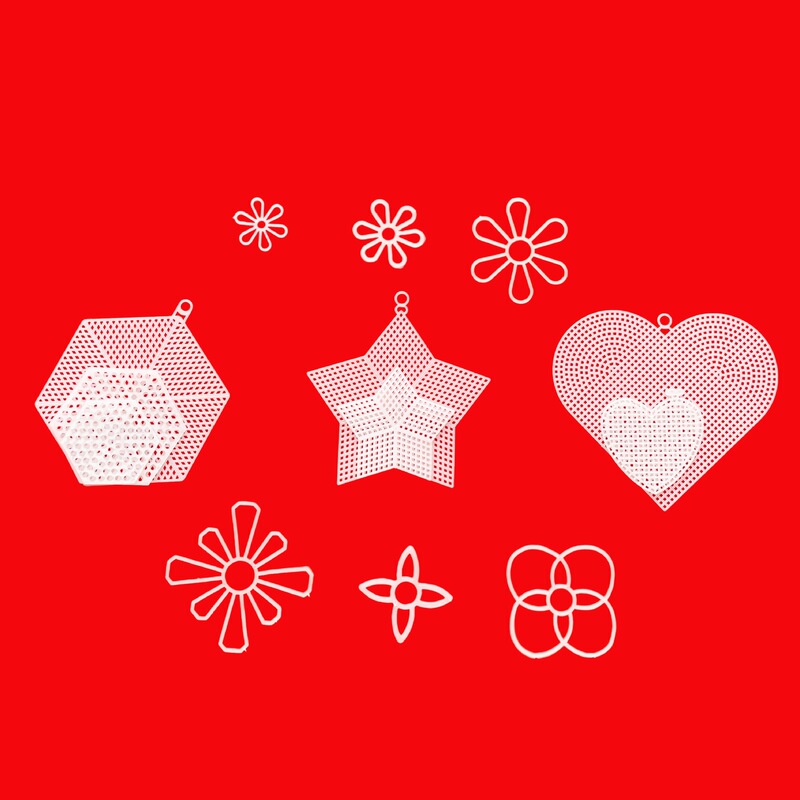 DIY handmade foreign trade wholesale children woven butterfly five-pointed star square love shaped mesh petals DIY handmade foreign trade wholesale children woven butterfly five-pointed star square love shaped mesh petals