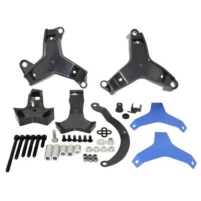 Suitable for Yamaha Mt-09 Sp 24-25 Modified Engine Cover Anti-Fall Pad Engine Cover Protection Glue (Motorcycle frame) - blue