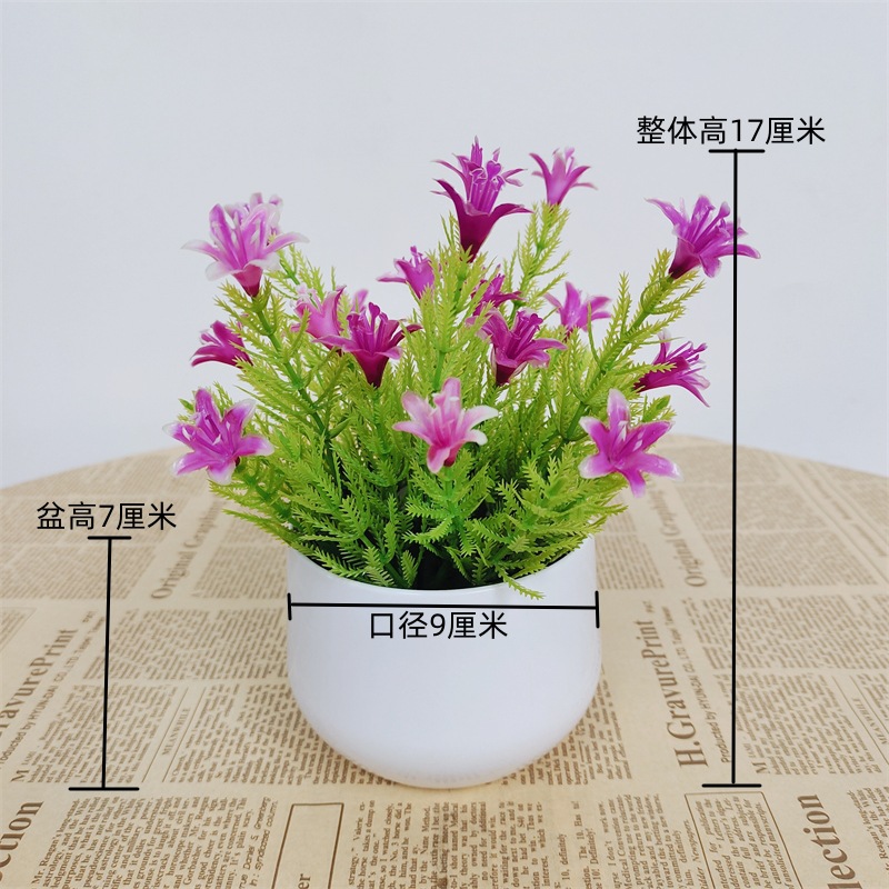 Pequeña imitación de flores falsas decoraciones de sala de estar decoración de mesa de té flores de plástico mano flores falsas plantas decoraciones