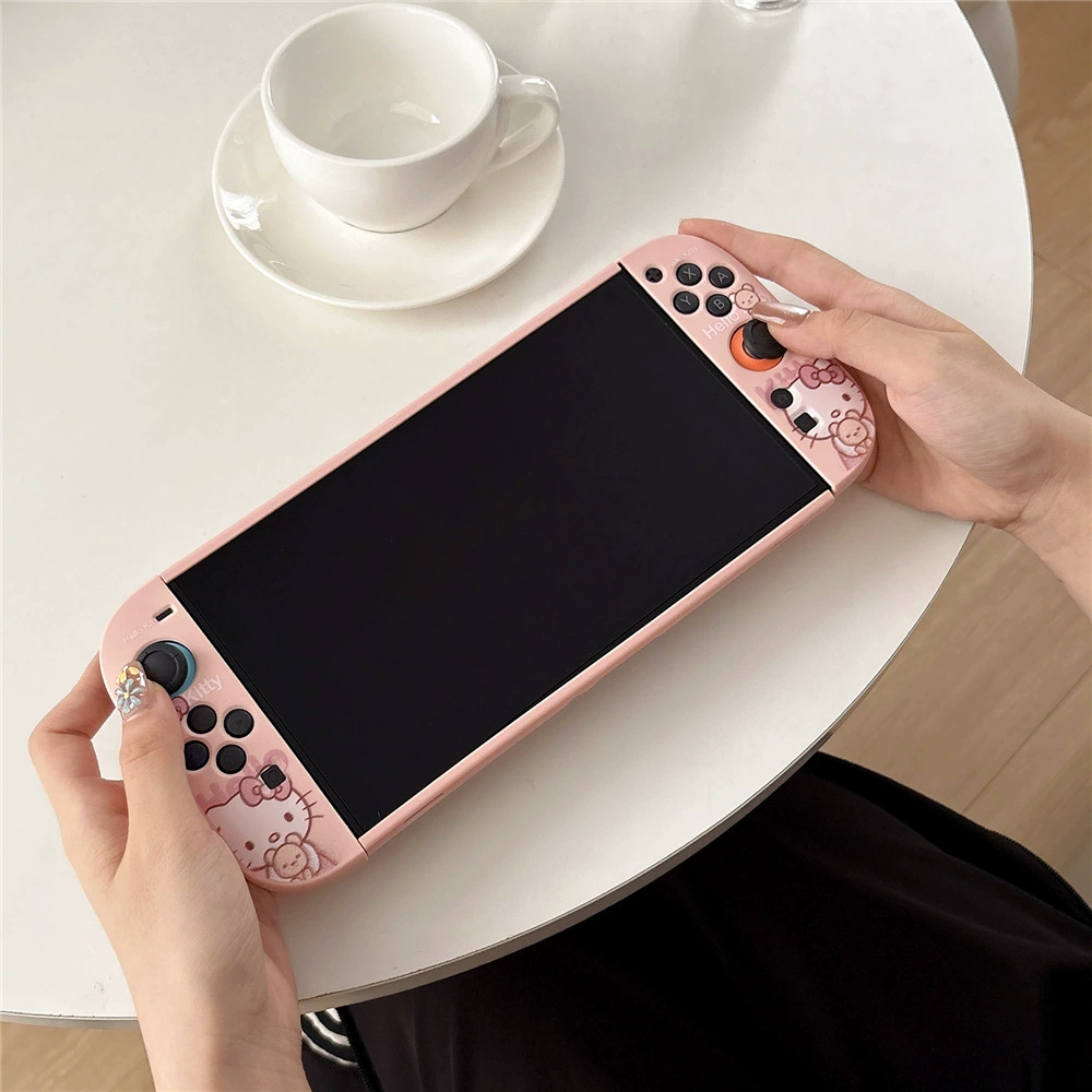 Граница-перекрестная стойка Кэти коты подходят для Nintendo Switch 2 поколения чехол Kulomi для игровой консоли PC защитный чехол 2 поколения