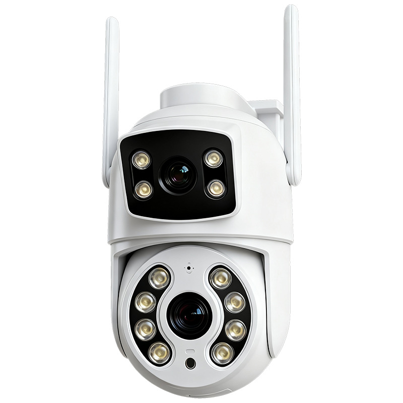 tuya涂鸦5G网络智能远程wifi监控语音对讲家用双镜头防水摄像头