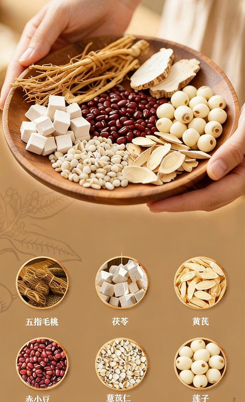 Wuzhi Maotao Astragalus Poria Powder 140g Herbal Meal Replacement Drink Mix specifications