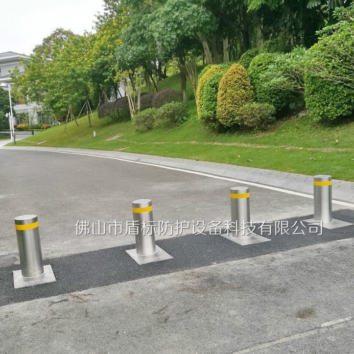 智能防撞车阻升降桩路障供应商 不锈钢遥控液压一体式电动升降柱
