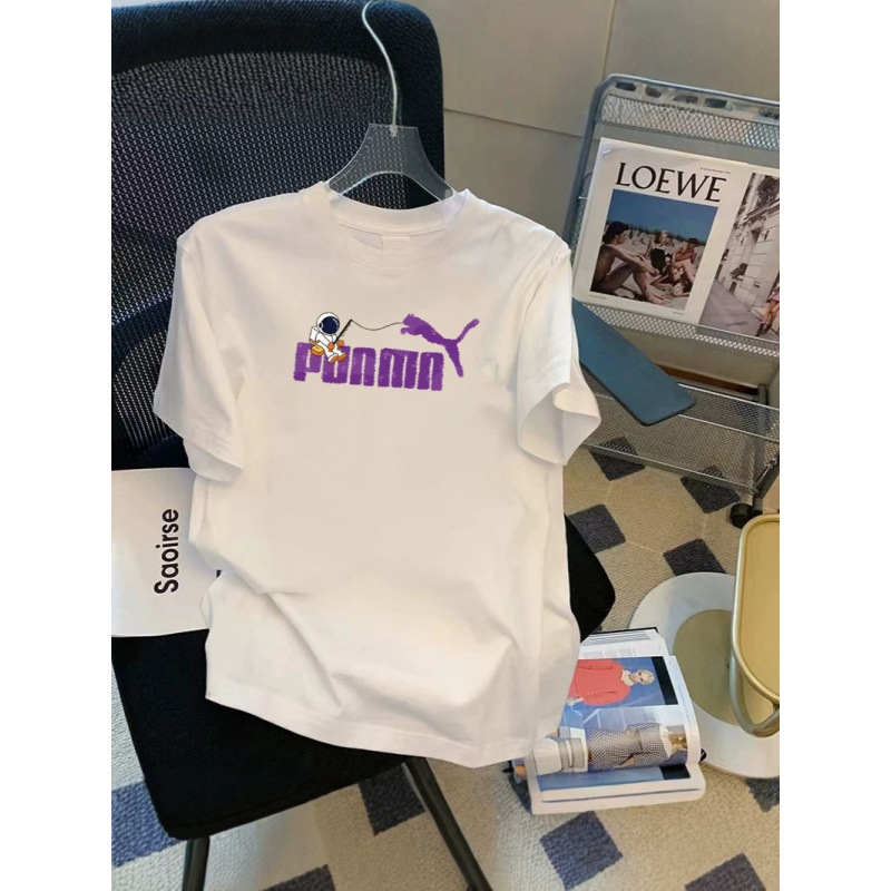 Men's and Women's Trendy Brand Round-Neck Printed Casual Short-Sleeved T-Shirt, Loose, Breathable, Sweat-Absorbent, Quick-Drying 230g Heavyweight Pure Cotton T-Shirt Men's and Women's Trendy Brand Round-Neck Printed Casual Short-Sleeved T-Shirt, Loose, Breathable, Sweat-Absorbent, Quick-Drying 230g Heavyweight Pure Cotton T-Shirt