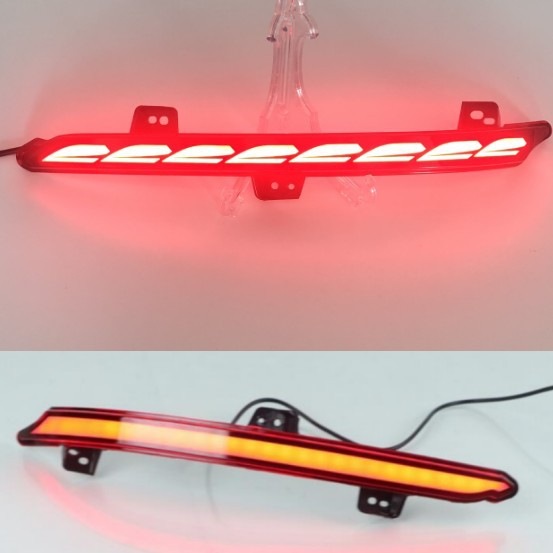 Aplicable a 10 generación Accord luz de parachoques trasero 10 generación Accord luz antiniebla trasera luz de advertencia streamer 3 función luz de freno