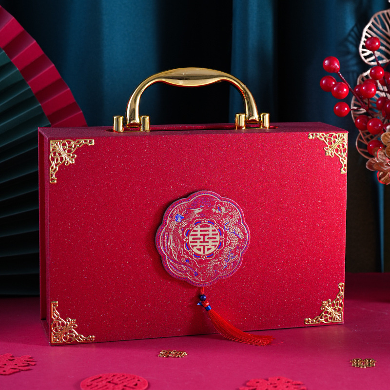 Bridal gift box, engagement gift box, betrothal gift box, gift box for cash, 100,000 yuan cash box, wedding gift box, cash box for betrothal.