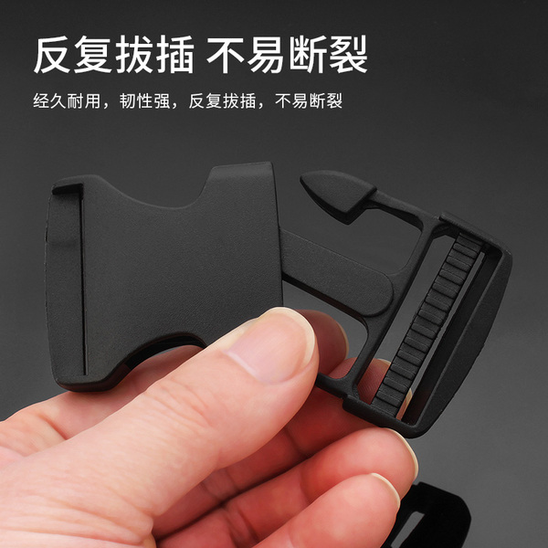 Plastic backpack with clasp