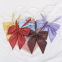 JK Girl Soft Girl в горошек с острым воротником и цветком, воротник с длинной ручкой, школьная форма, матросский костюм, галстук-бабочка, красный воротник с перьями, цветок, оптовая продажа