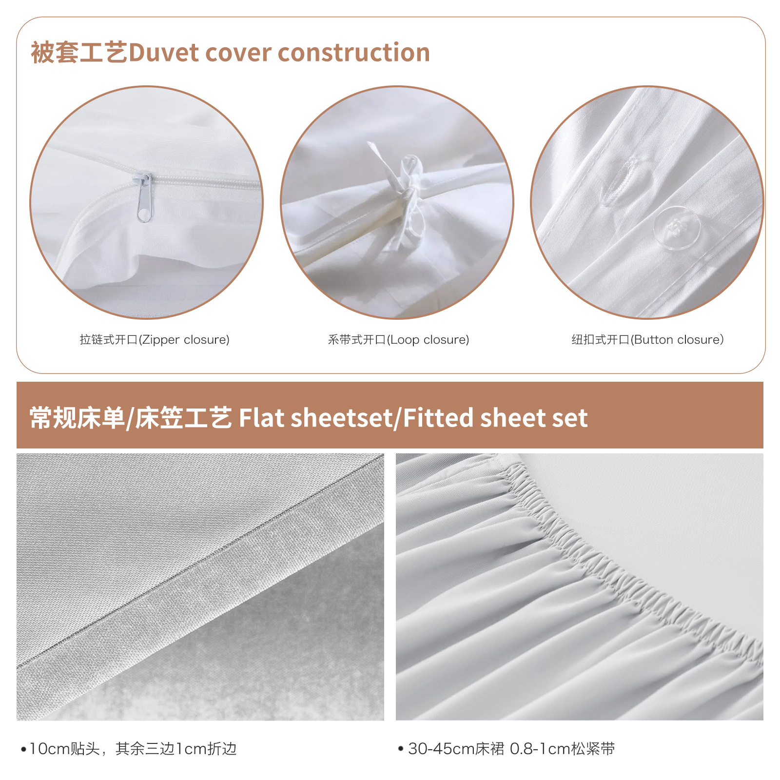 Diseño cuadrado de dos colores Juego completo de 7 piezas Juego completo de edredones Juego completo de edredones Juego completo de comercio exterior al por mayor