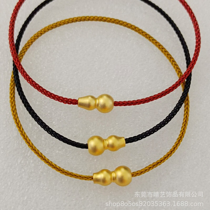 1.5mm gourd bracelet ultra-fine steel wire rope waterproof bracelet inverted technology without glue and perforation