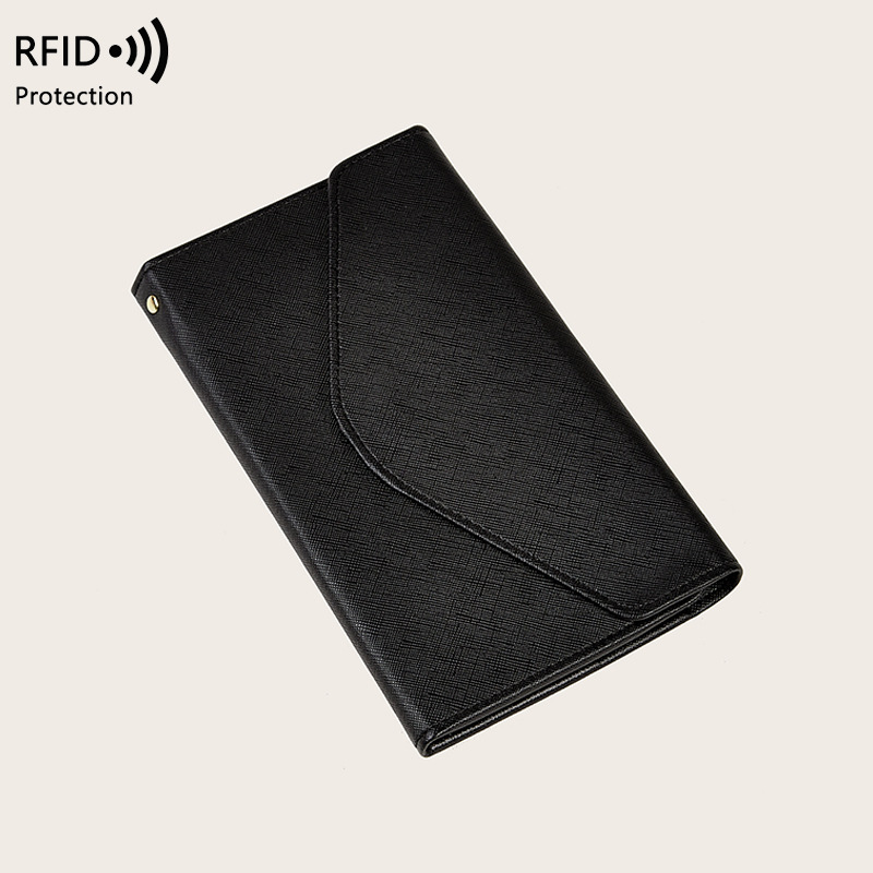 Cross-border new RFID anti-theft passport holder multi-functional flight ticket document bag unisex travel passport case