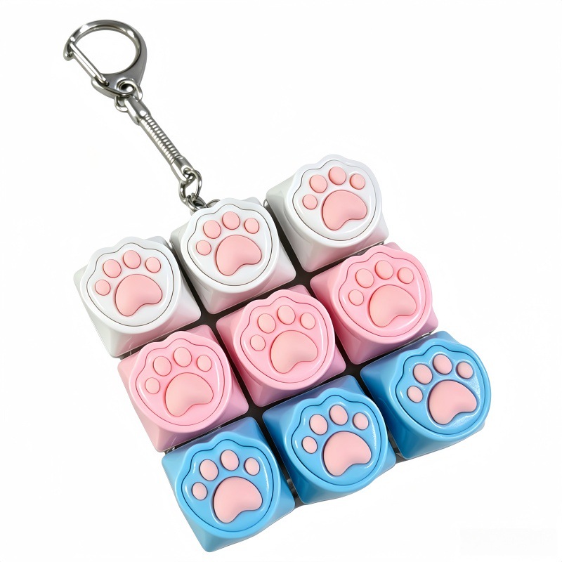 Nine-key silicone cat claw color 4