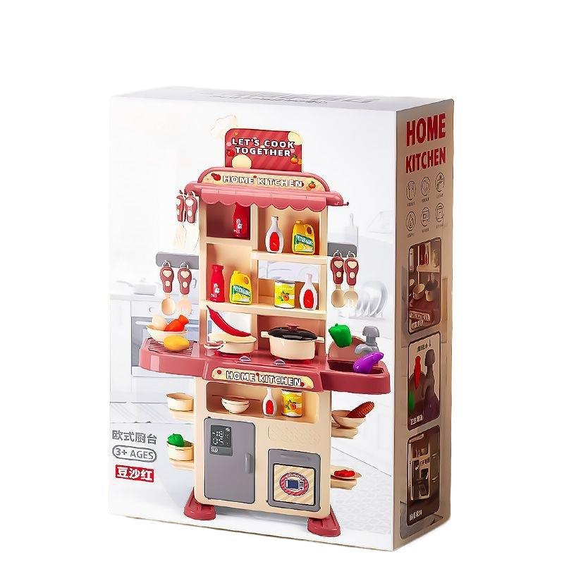 Paquete de juguetes de cocina de simulación para niños de 3 - 6 años de edad cocinar juguetes de cocina interactivos padres e hijos