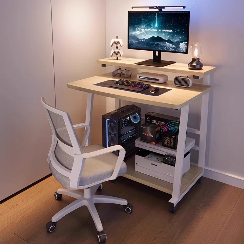 Escritorio pequeño para computadora de escritorio, escritorio de estudio móvil para el hogar, escritorio para computadora portátil, escritorio simple, mesa de dormitorio, mesa lateral