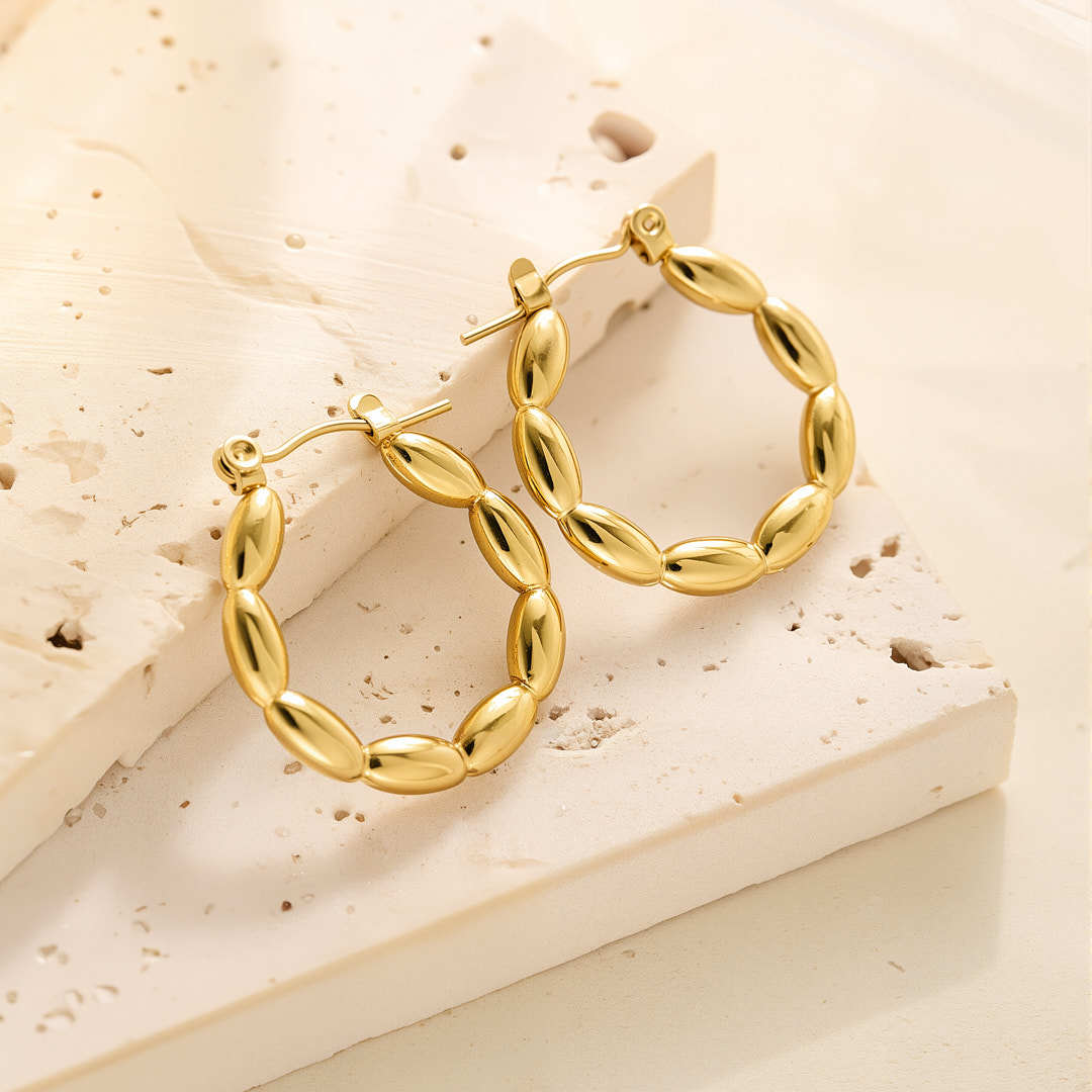 Eh019 earrings gold