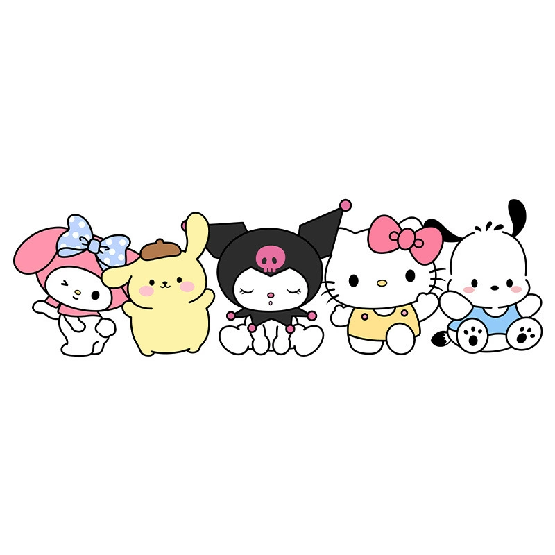 Cartoon sticker, laptop, stickers