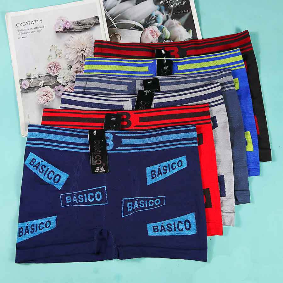 Calzoncillos bóxer para hombre con estampado de letras a la moda, de poliéster sin costuras, de cintura media, transpirables, suaves, para deportes al aire libre, con cuatro esquinas.