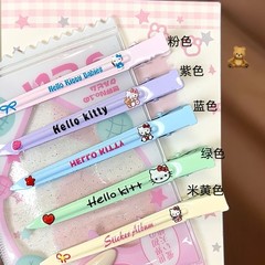 甜美可爱kt猫鸭嘴夹女一字发夹金属定位夹前侧边夹化妆洗脸无痕夹